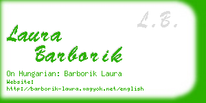 laura barborik business card